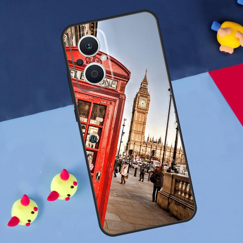 London Bus England Big Ben For OPPO Reno 14 13 12 11 10 Pro 11F 12F 13F 14F 7 8 Lite 8T OPPO Find X9 X5 X6 X8 Pro Case