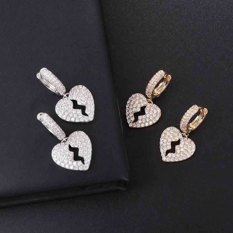 

Heartbreak Earrings Jewelry Trendy Brand Personalized Micro Inlaid Zirconia