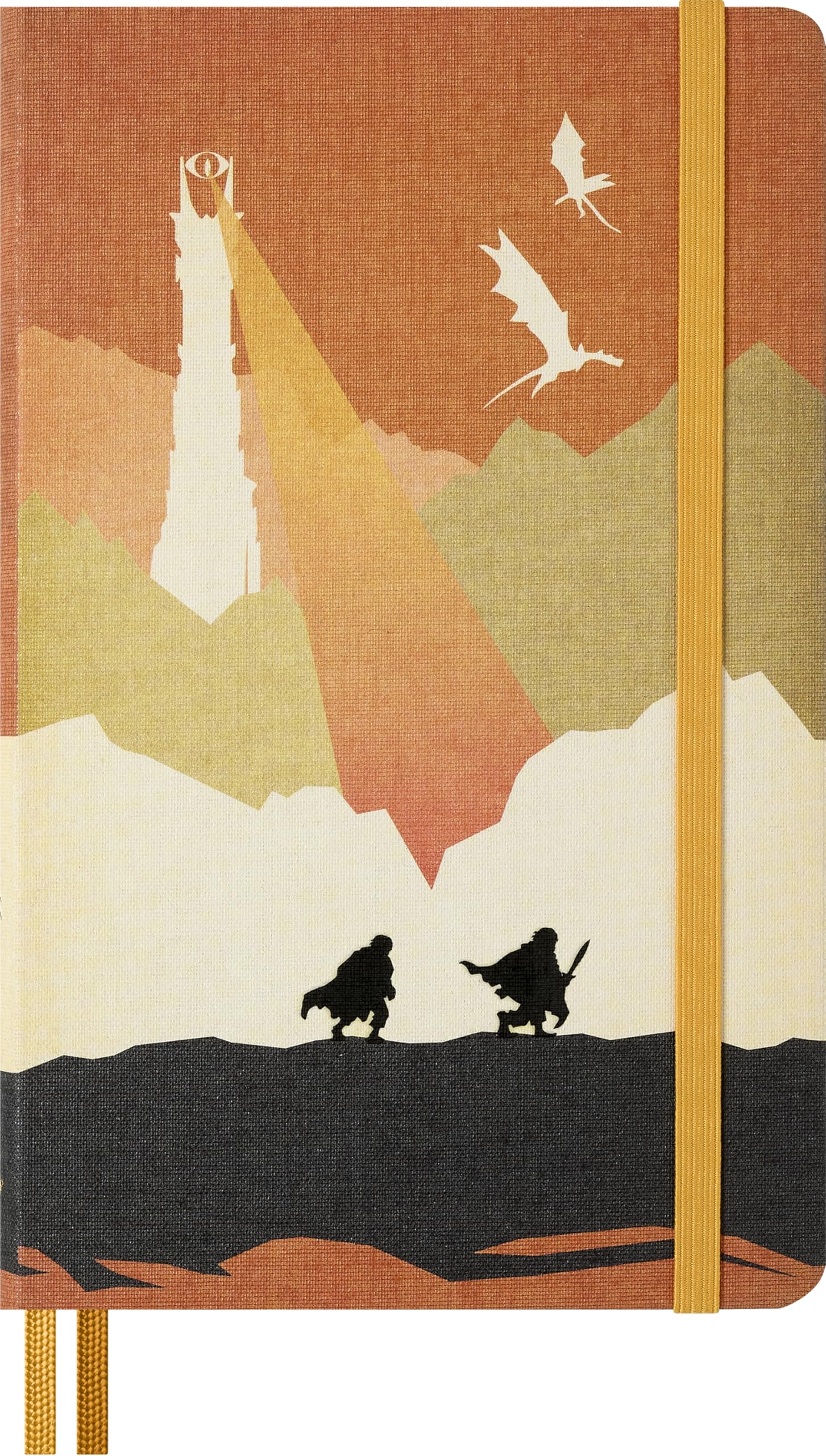 

Moleskine Notebook Lord of the Rings Frodo & Sam Mordor Notebook Hard Cover Large (13cm x 21cm) Plain Orange LELRQP062FROSAM