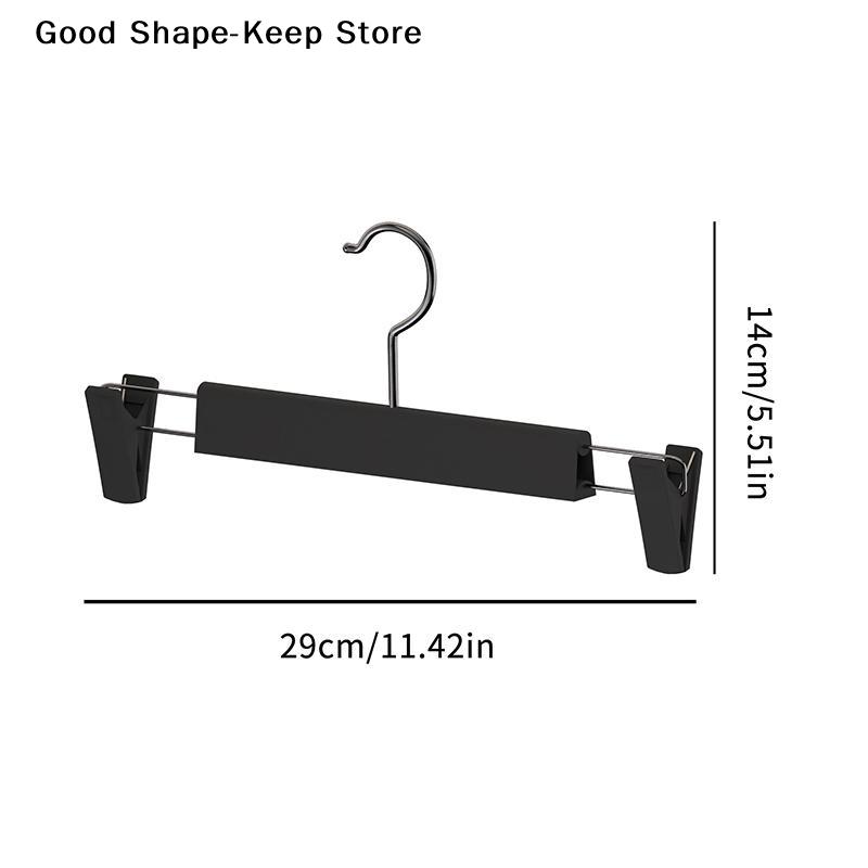 dailyPlastic Non Slip Pants Hangers with Clips Set of 5 Seamless Finish Organizer for Closet Space Saving SolutionDaily products