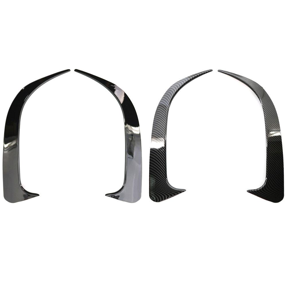 Inserciones Cubierta de Ventilación de Aire Negro Brillante Labio Spoiler Parachoques Trasero Canards Ventilas Plástico ABS para Benz CLA 45 AMG W117 250 200 2014-2018