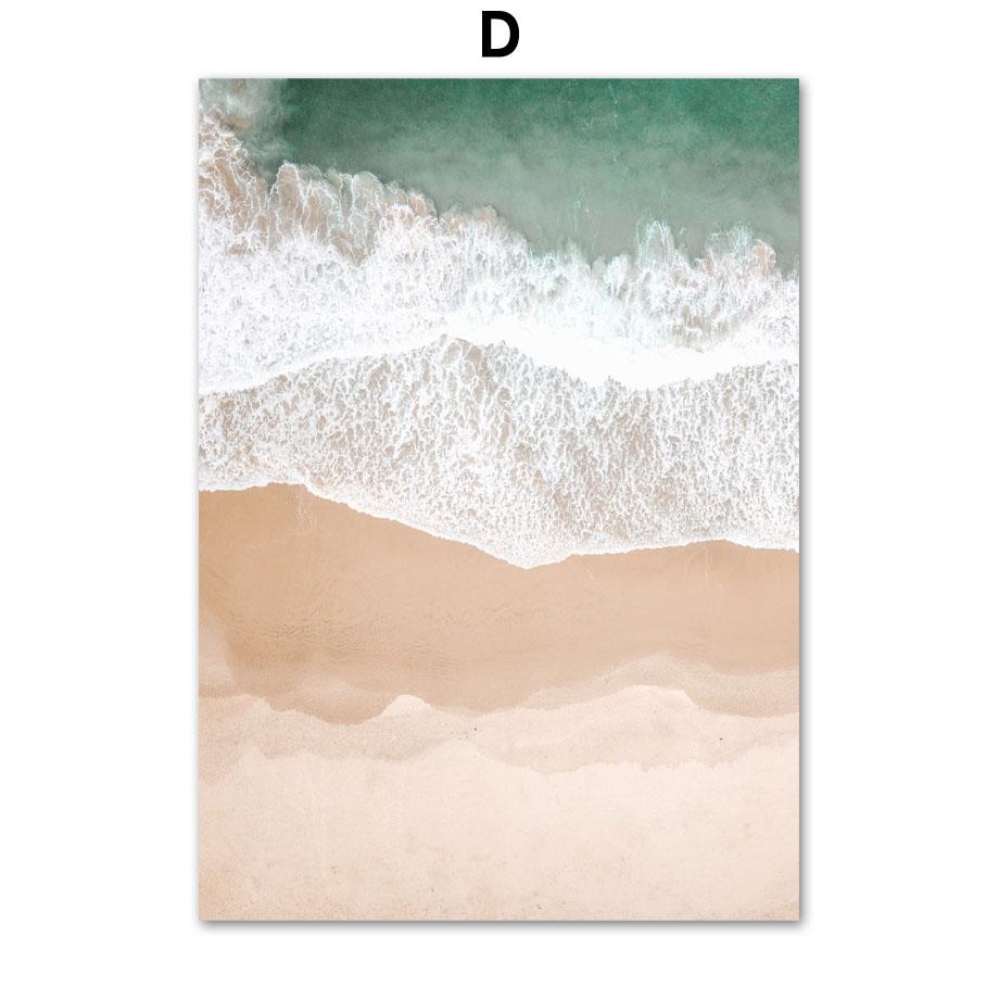 Palm Tree Beach Sea Whale Canvas Painting Islam Wall Art Pictures Nordic Posters Prints Modern Living Room Home Decor