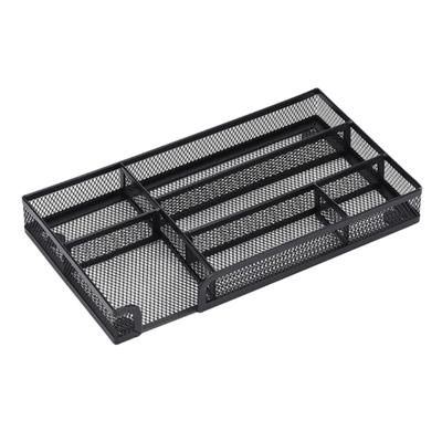 Sturdy Metal Office Drawer Organizers Tray Desktop Storage Container For Pens Files Paper Clip