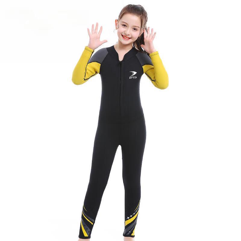 Kids' 2.5mm Neoprene One-piece Long-Sleeve Wetsuit
