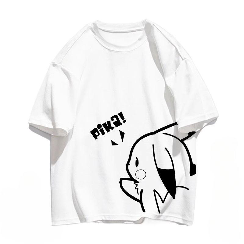 

Printed T-shirt short sleeved men s and women s summer Harajuku loose casual top 5XL