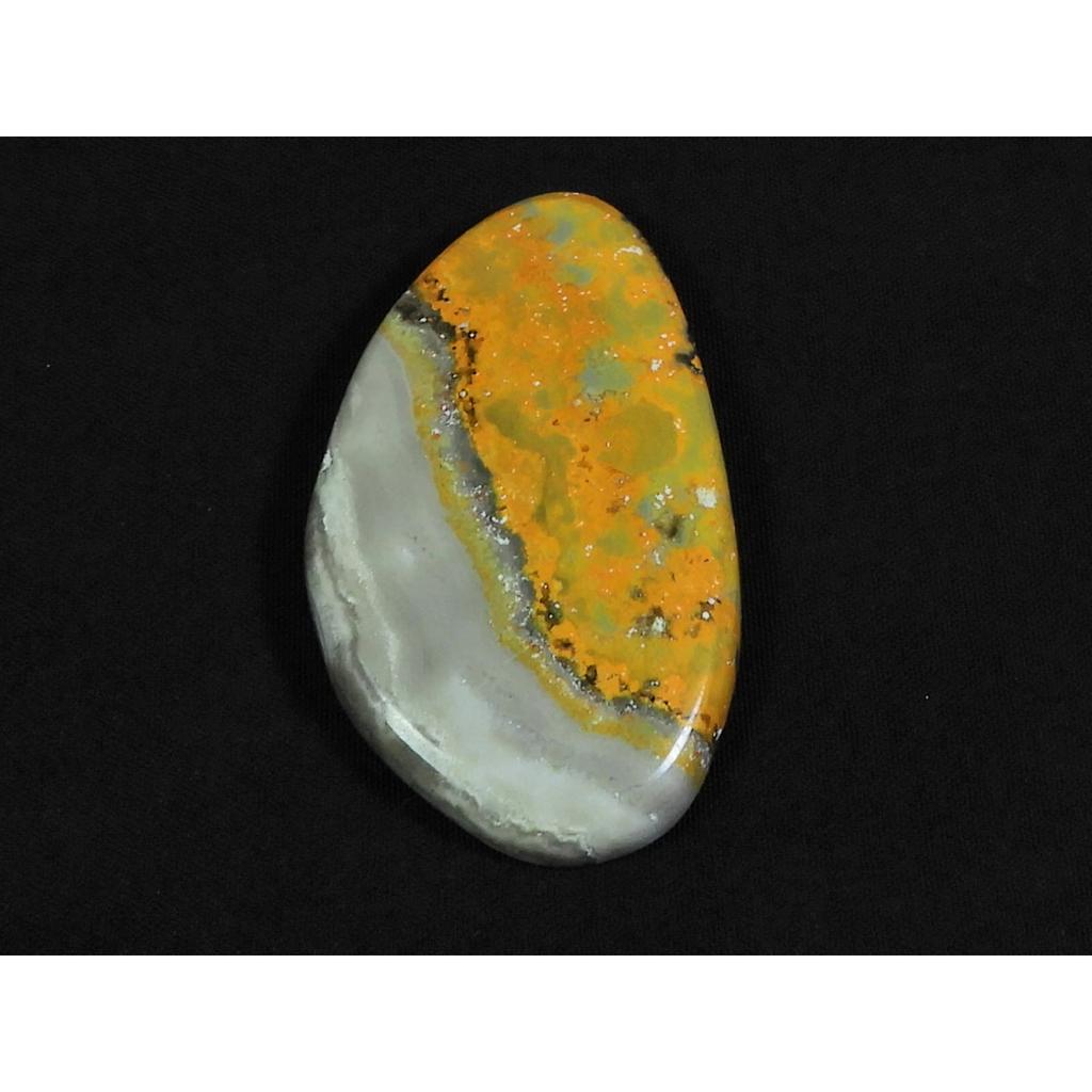 26X45X06MM Natural Bumble Bee Jasper Fancy Cabochon Loose Gemstone 64Cts. D-108