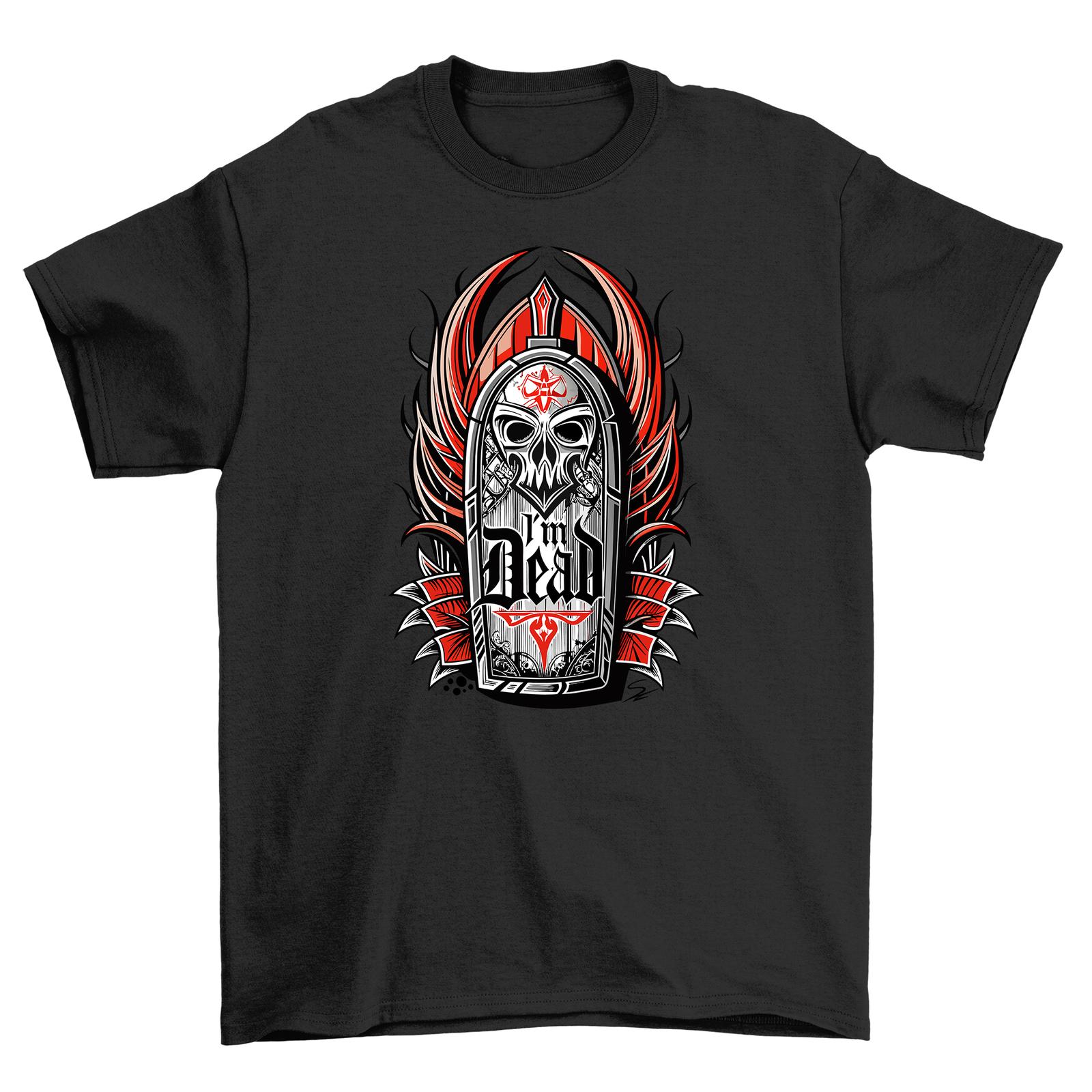 Gothic_24 Футболка с крылатым черепом - Раскрой свою внутреннюю тьму! 100% хлопок, Смешной Юни 3XL