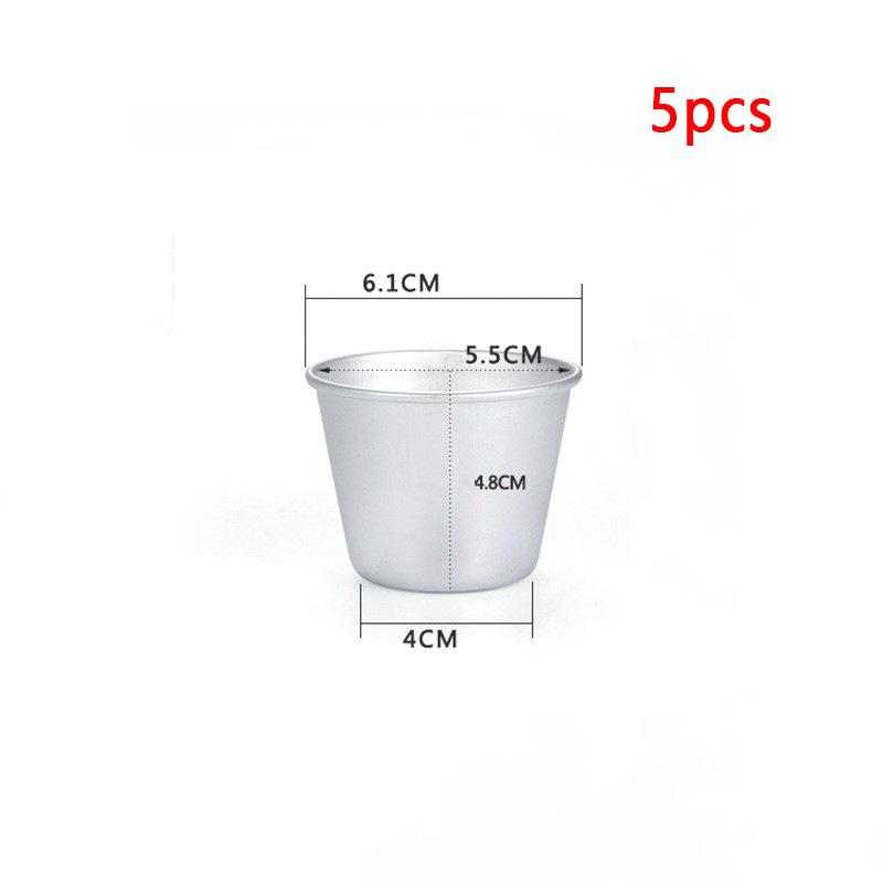 5pcs/lot Various cups design aluminum alloy cake cup moulds cheese cupcake pan jelly tart mold pudding tin for oven bakeware