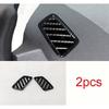 Carbon Fiber Dashboard L&R Air Outlet Vents For Mitsubishi Eclipse Cross 18-