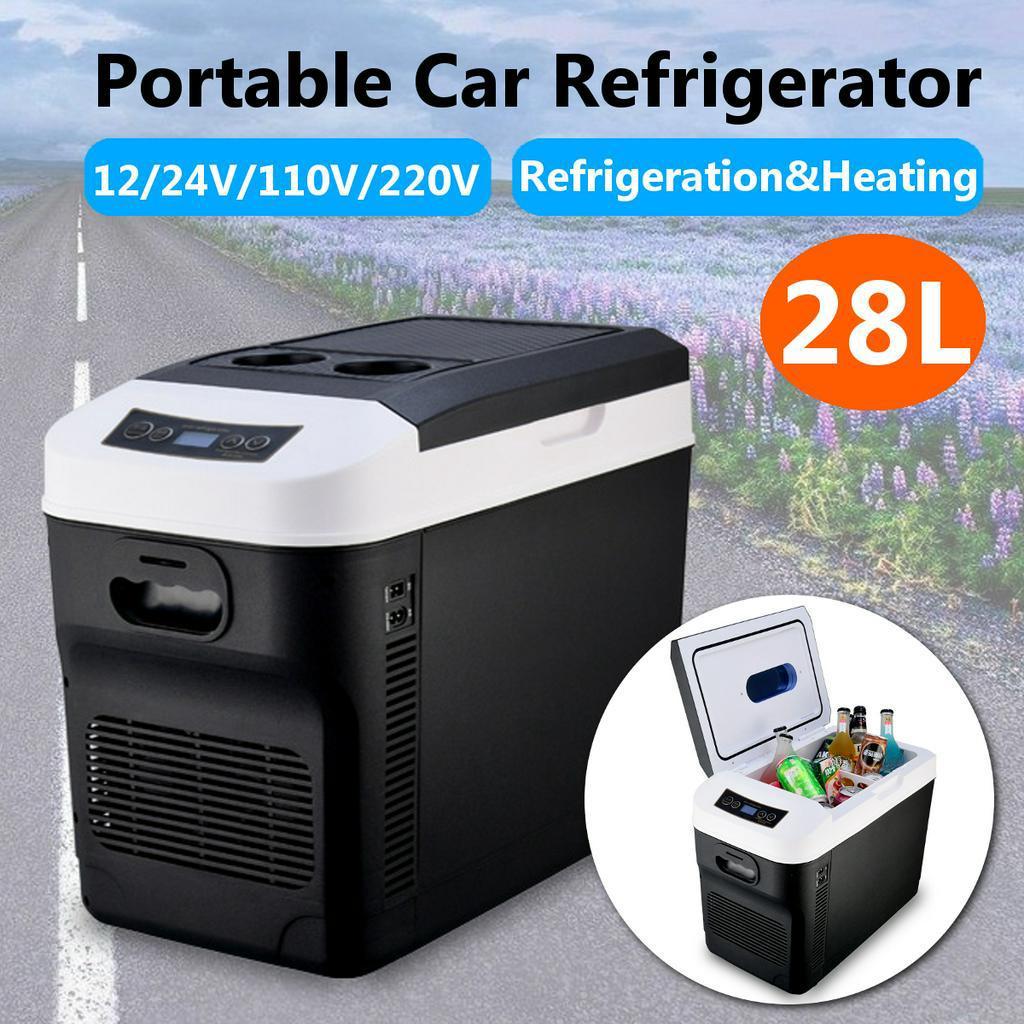 70W 28L Home/Car Use Refrigerator Ultra Quiet Car Refrigerators Freezer Cooling Heating Box Fridge Fishing Camping