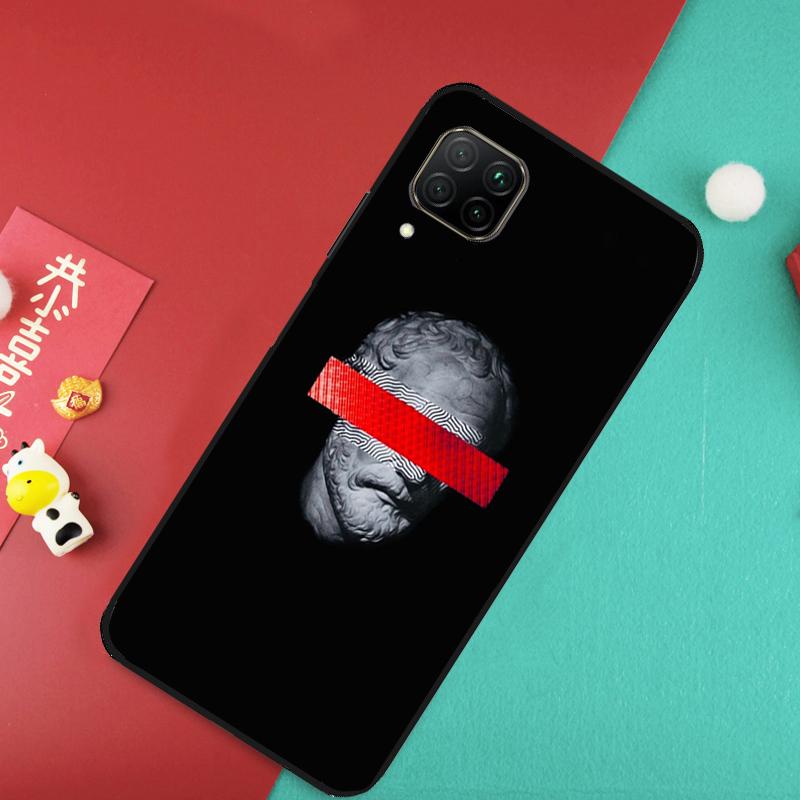 

Greek God Statue Face Case For Huawei Nova 9 10 SE 5T 11i 8i 7i 3i Y61 Y91 Y60 Y70 Y90 P20 P30 Pro P40 Lite Cover Huawei Nova Y60
