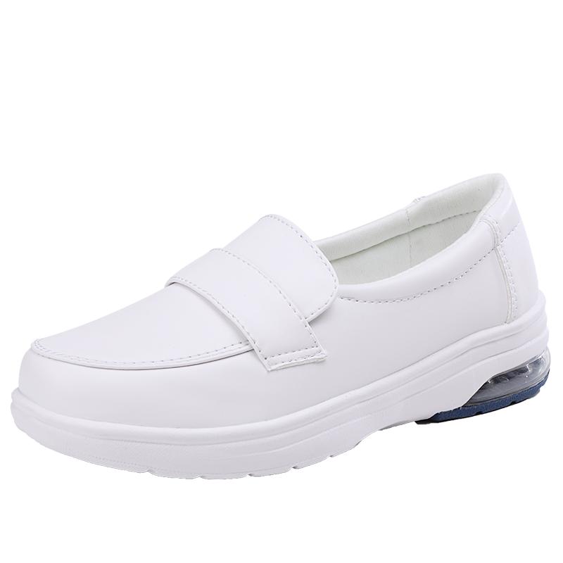 Spring and Autumn Thick Soled Small Leather Shoes Women's Casual Sports Shoes Breathable Non-slip Working Women's Shoes