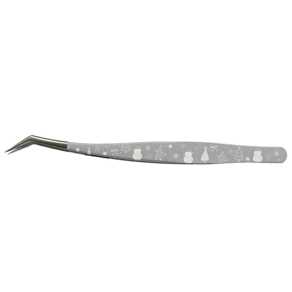 

Anti-static False Eyelash Tweezers Stainless Steel Eyelash Curler Extensions Grafting Style 2