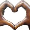 Heart Hands Ornament Love Hand Gesture Statues for Bookshelf Table Sculpture