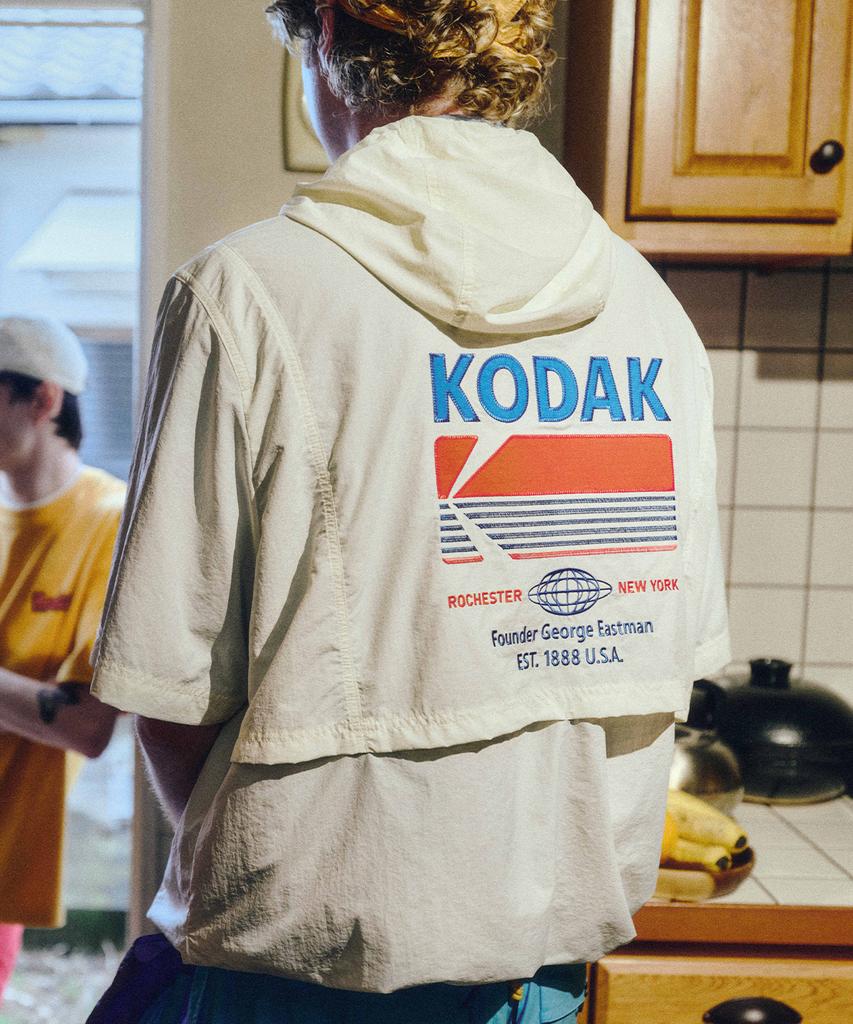Kodak Breeze Pop Cool Short Sleeve Hooded Anorak Ivory
