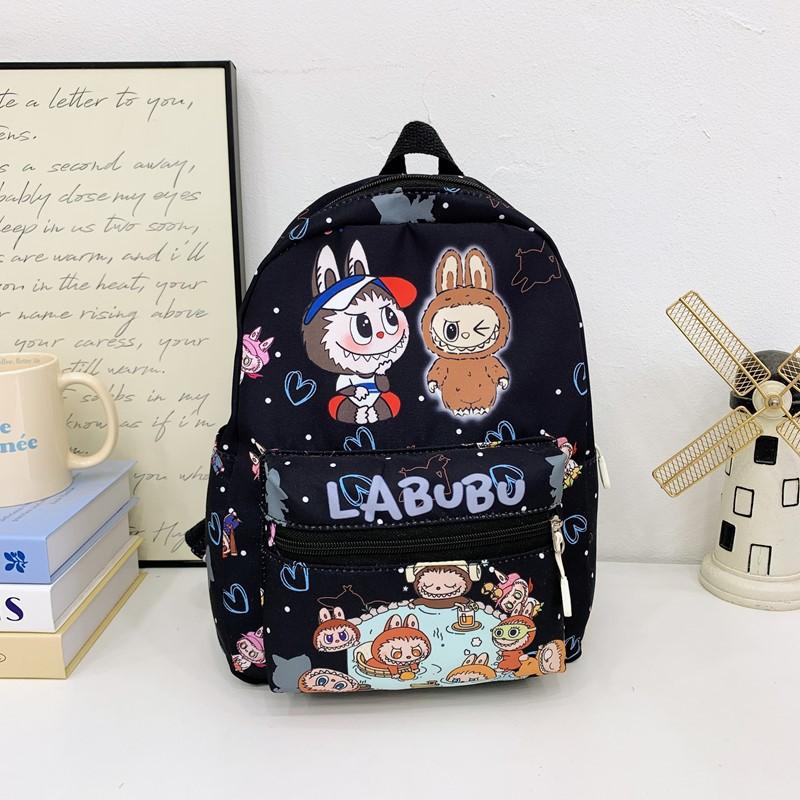 

Cartoon Animation Boys And Girls Backpack Kindergarten Primary School Students Schoolbag Cute Printing Large Capacity Children S Backpack Tide чорний