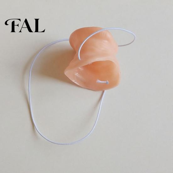 Accessorio per Maschera di Carnevale, Naso di Maiale Realistico, Maschera Naso Muso Morbido con Elastico per Costume Bambini Adulti, Accessori Animali per Halloween