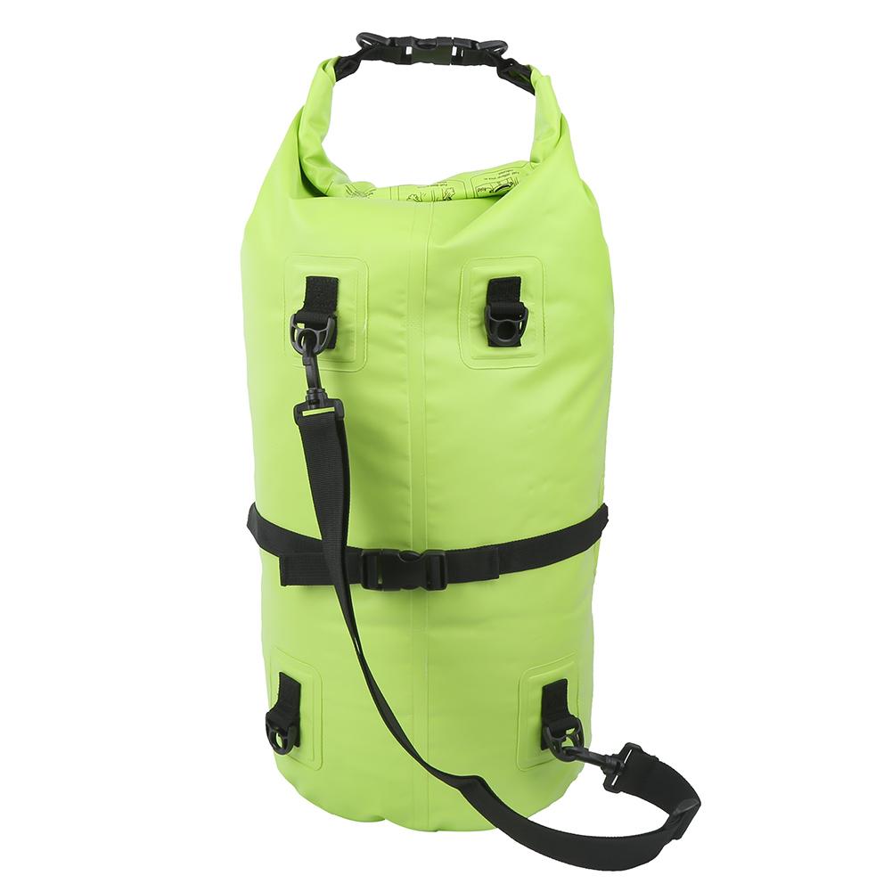 30L PVC Green Seamless Hot Pressing Outdoor Mountaineering Travel Backpack Snorkeling Swimming Waterproof Diving