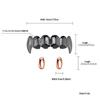 Mixed Color Vampire Fangs Dentures - Unisex Personality Halloween Teeth Accessories