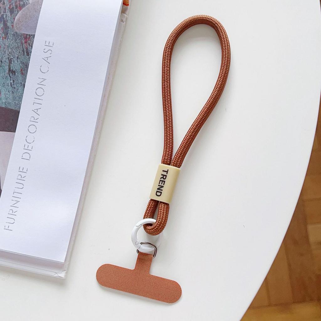 Adjustable Phone Wrist Strap Chain Fashion Simple Candy Color Mobile Phone Lanyard Universal Anti-lost Keychain Cellphone Strap