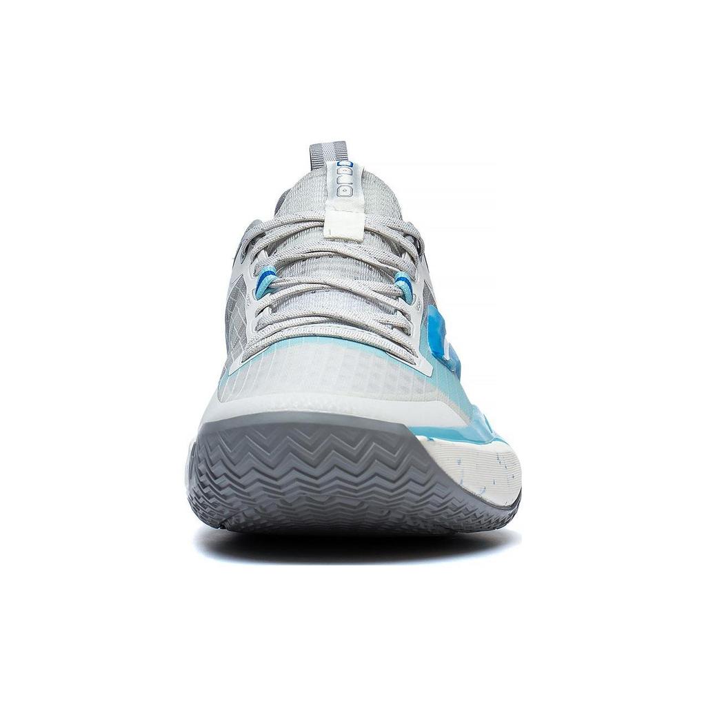 Li Ning Flash 9 Premium PRM Anti-Slip Durable Low-Top Basketball Shoes Men Sneaker Gray Blue ABAT023-3