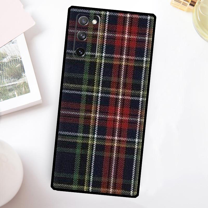 

Scottish Plaid Warm Plaid Case For Samsung Galaxy S24 Ultra S21 S22 S23 Plus S20 FE S8 S9 S10 Note 10 20 Ultra Cover Galaxy S23