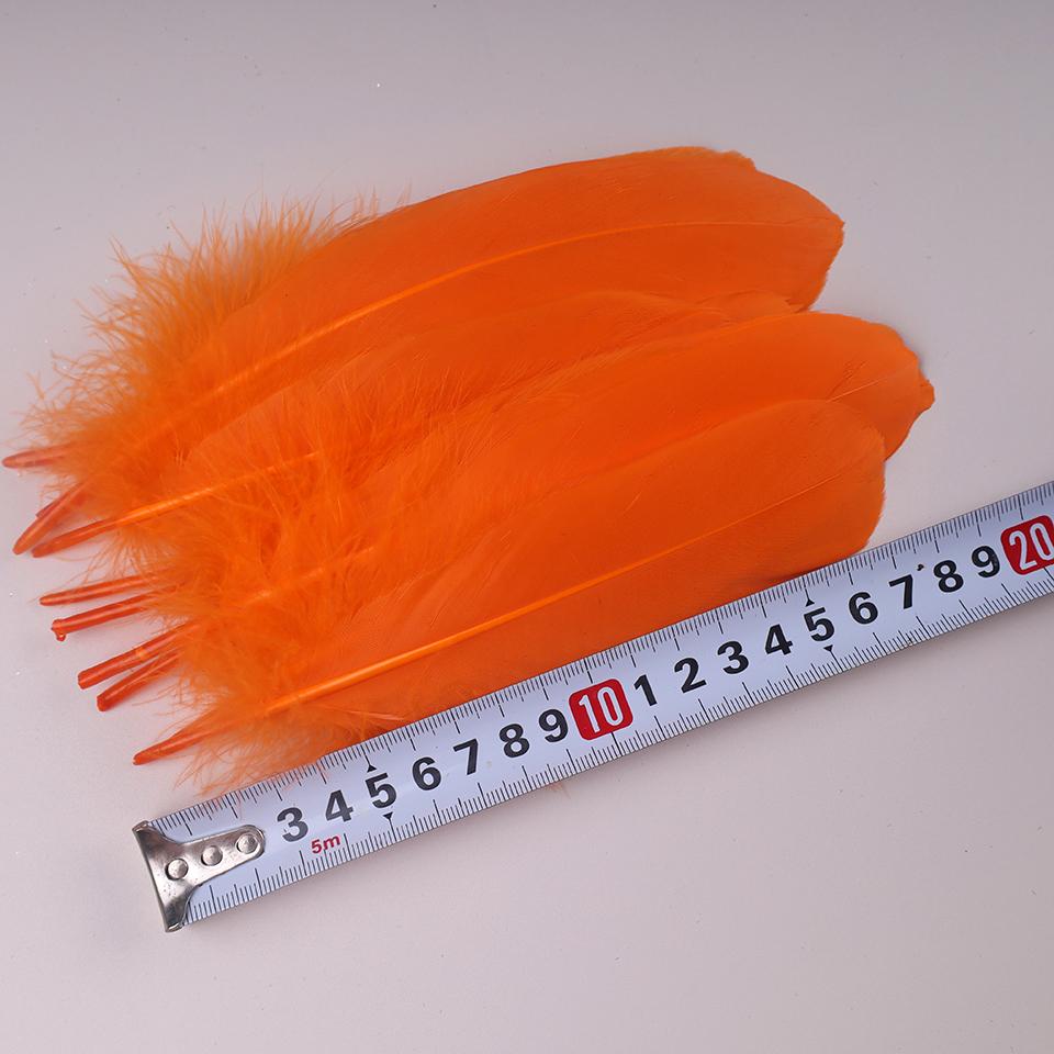 100Pcs Colored Goose Feathers for Decorating Christmas Crafts Dress Jewelry Fringe Accessories 6-8 inch 15-20CM