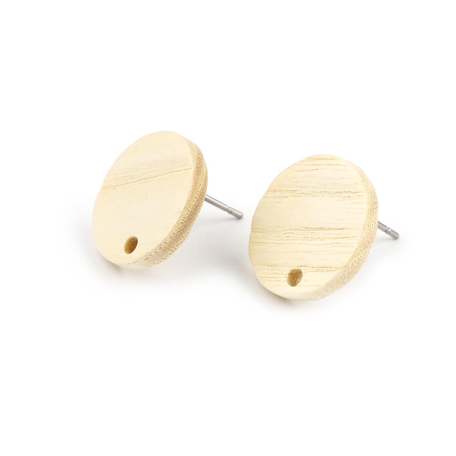 

10 PCs Handmade Wooden Stud Earrings Geometric Earrings Jewelry Accessories For Women Party Gifts