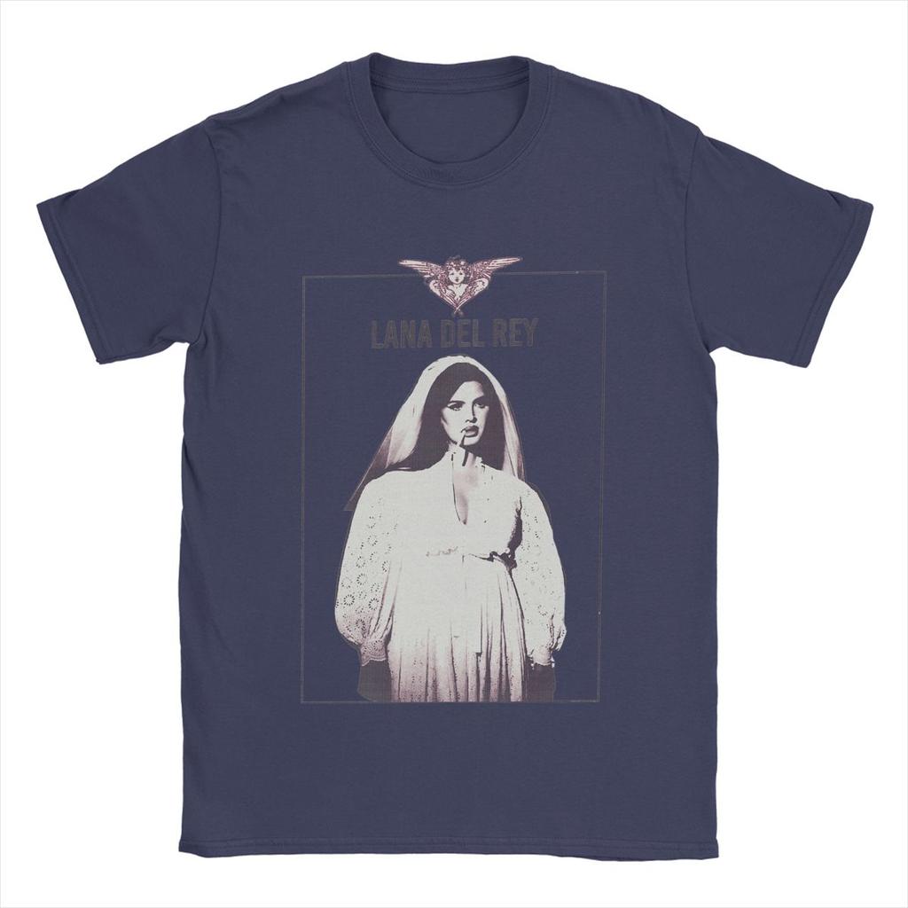 Lana Del Rey Pánská trička Vtipné tričko Krátký rukáv Kulatý výstřih Bavlněné potištěné topy