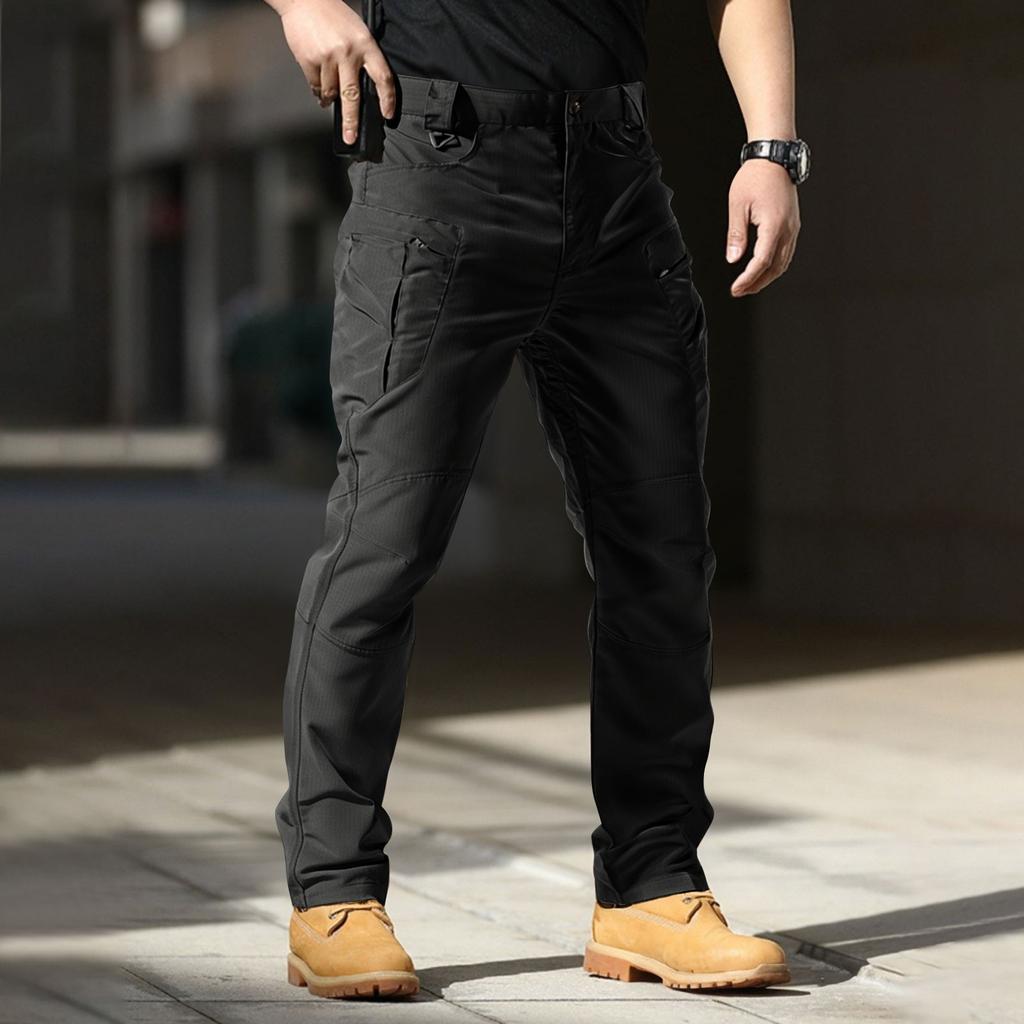 Mens Pants Ripstop Cargo Work Pants with Multi-pocket Water Resistant Breathable Hiking Camping Travel Fishing Construction Pants