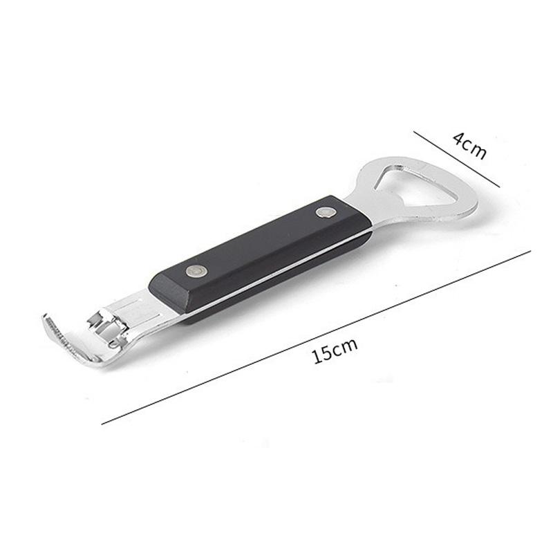 New Stainless Steel Manual Bottle Opener Double End Beer Can Opener Small Bar Speed Opener for Bartenders Camping Home Kitchen