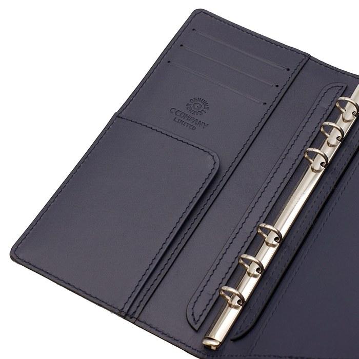 CCOMPANY System Planner Made In Japan A5 Bible Size Bible Slim Size with Pen Holder Turner 2 Second (Bible Slim Size, Navy)