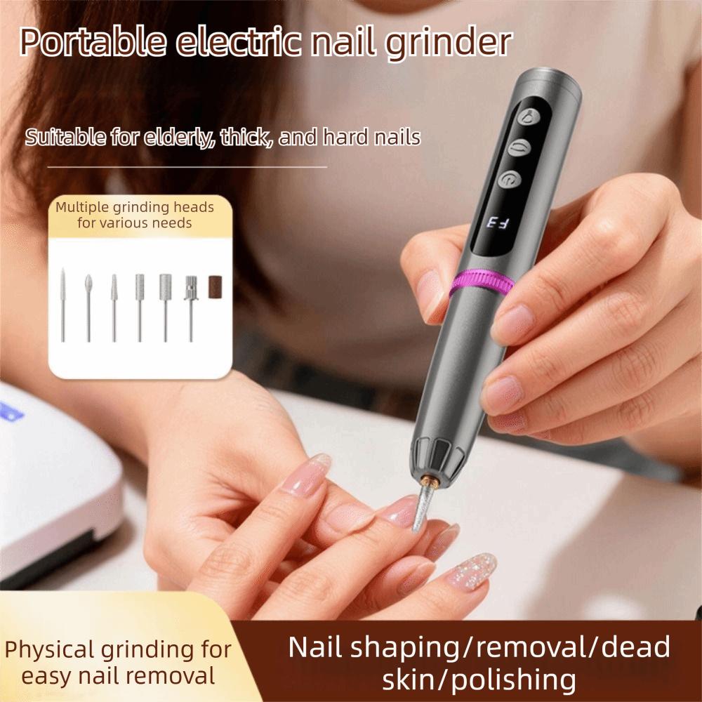 Low Noise Nail Drill Machine Pen-Style Nail Polisher Safe Electric Nail Drill  Home Use