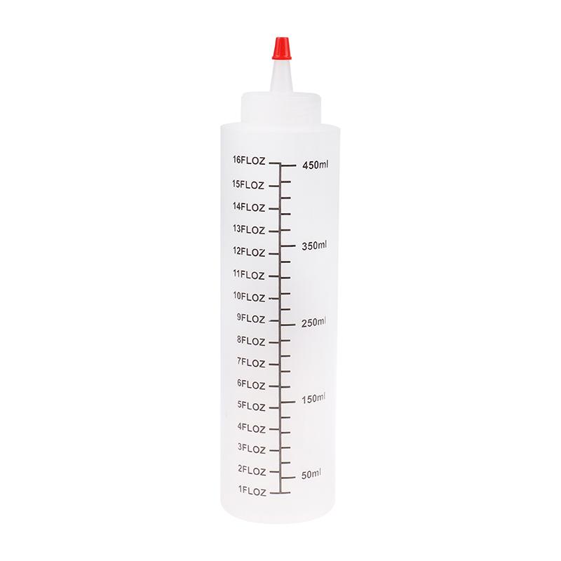 120/350/450Ml Plastic Needle-Nosed Scale Squeeze Bottle Leak-Proof For Kitchen