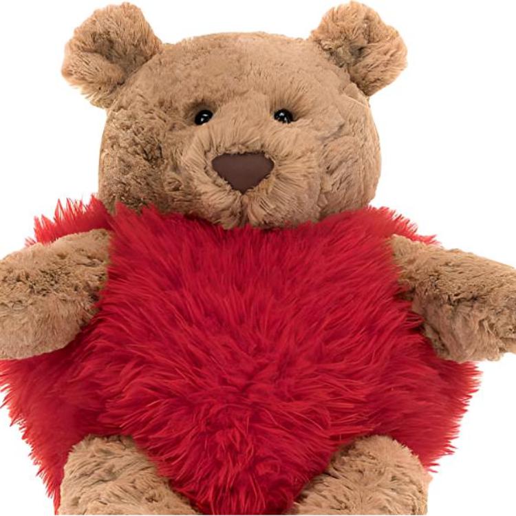 JELLYCAT Valentine's Day Collection Barcelona Bear Dolls Plush Doll 26cm Height