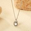 Simple and versatile bow pendant necklace women's light luxury exquisite love collarbone chain special-shaped pearl necklace