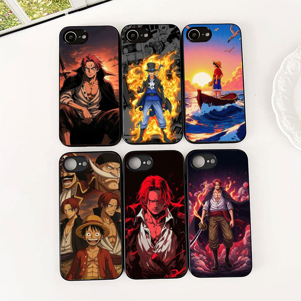 Phone Cover for Motorola Moto G86 G57 E14 E15 G14 G34 G35 G84 G24 A54 G15 Power E22 Soft Case Shanks Red Hair One Pieces Luffy