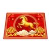 New Year Horse Doormat 2026 Year of The Horse Floor Mat Red Chinese Style Absorbent Anti-Slip Rug for Home Entrance Kitchen Spring Festival Decor