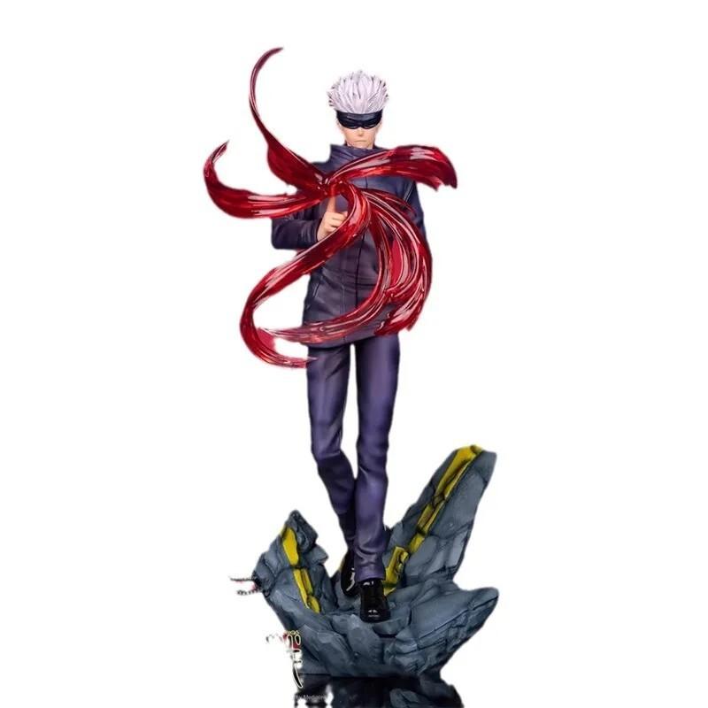 Anime Jujutsu Kaisen Manga Gojo Satoru Figure PVC Collection Toy Gift 11.8in