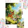 5D Diamond Painting Kit Bambi and Thumper Running Through Forest Home or Office Home Decor Art Diamond Painting Kit