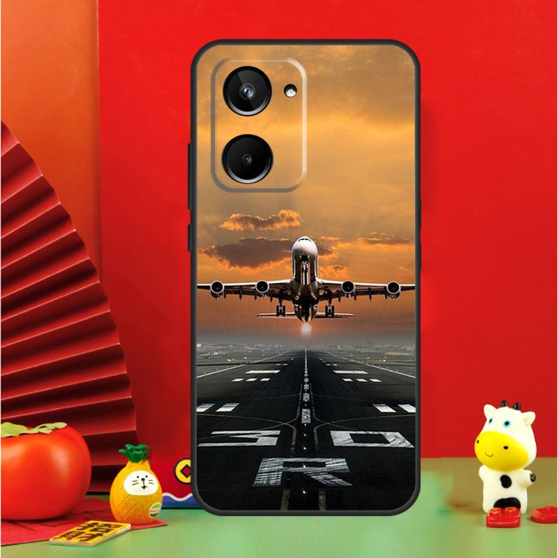 Airplane Plane Aircraft For Realme GT6 GT7 15 Pro 10 11 12 13 14 Pro Plus C65 C67 C63 C61 C55 C51 C53 C35 C75 Case