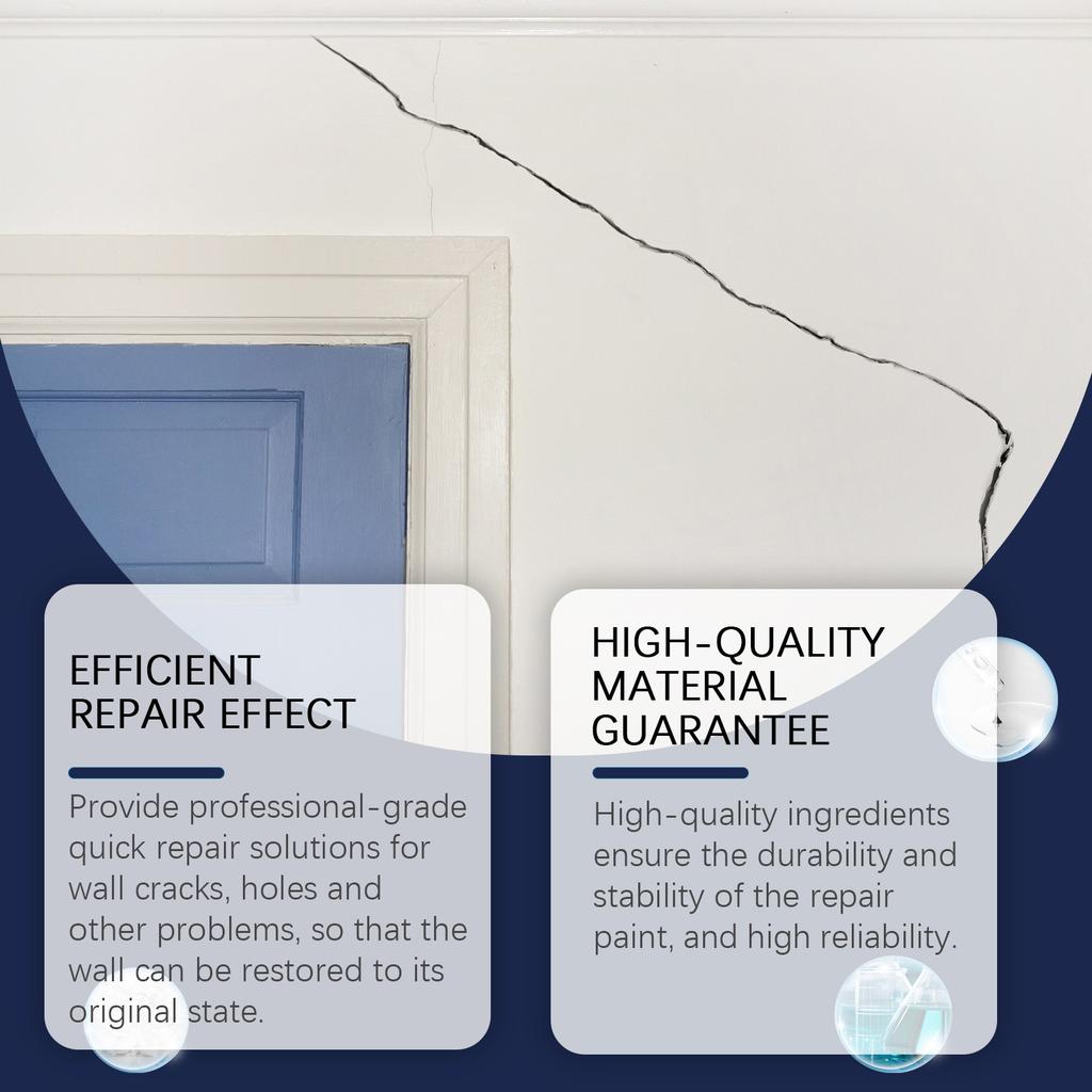 JAKEHOE Wall Repair Paste Kit Wall Hole Peeling Home Patching Paste Cracked Nail Eye Wall Paint Kit