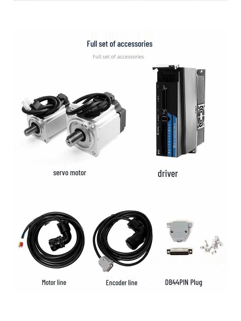 AC Servo Motor & Driver Kit - 200/400/750W, 220V
