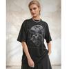 2024 Streetwear Männer Cracked Face Skull Grafik Unisex T-Shirt