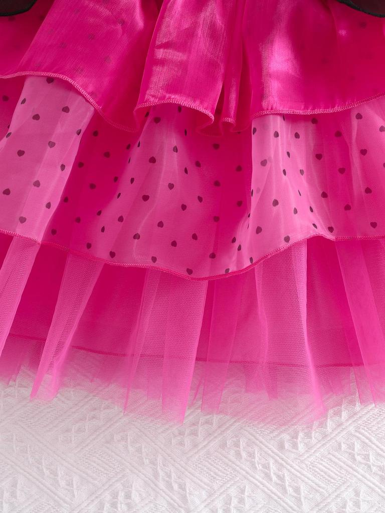 Fuchsia Lolita Kuromi Princess Dress for Girls' Stage Party