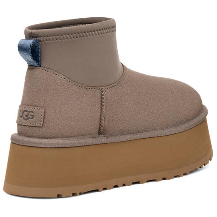 UGG Модні зручні короткі зимові черевики з круглим носом Жіночі черевики сіро-коричневі 1168170-SKP