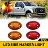 For Ford F350 F450 F550 Dually Bed Side Marker Fender LED Bed Light Amber Red 4x