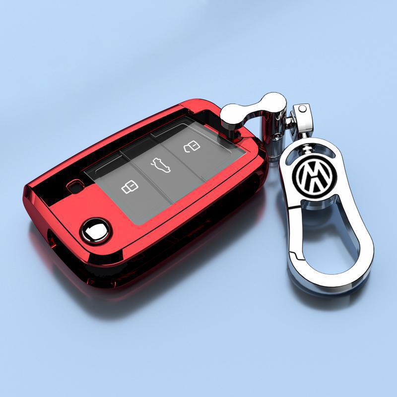 Luxury Key Case for 15-21 Volkswagen Lamando - Foldable Design for Men and Women