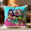 Hot T-Tteen Titans Go! Cushion Cover Soft Washable Pillow Case Multi-Scene For Couch Bed Travel Office Use