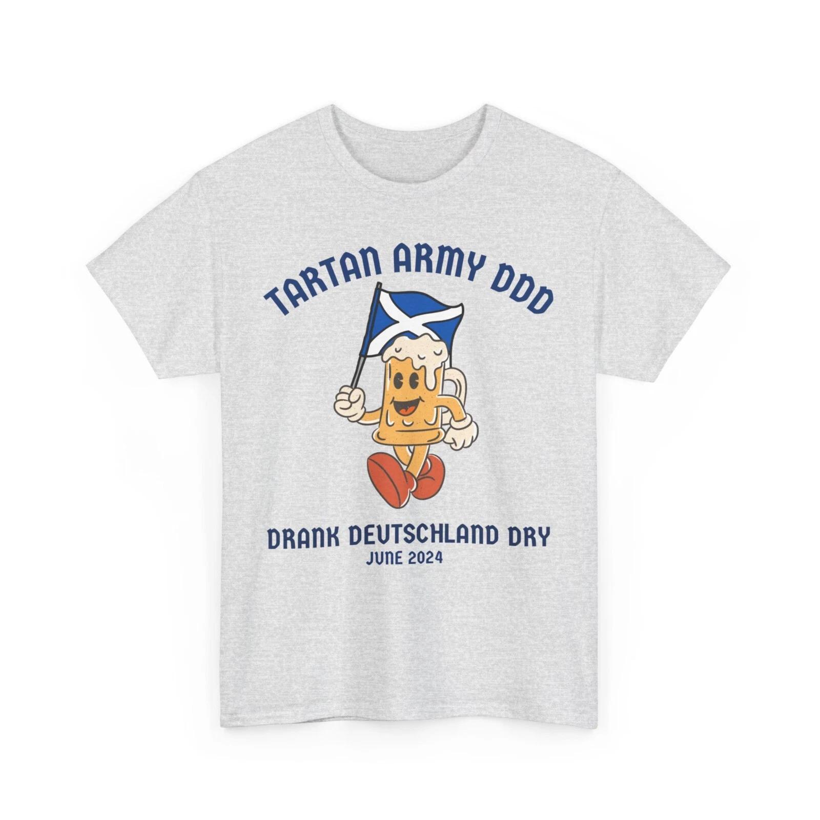 Tartan Army  Drank Deutschland Dry  T-Shirt • Euro 2024. No Scotland No Party. 3XL